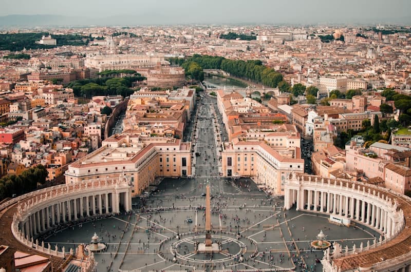 St. Peter's Basilica and square in Vatican City
